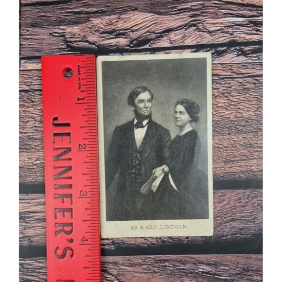 1860s‎ Carte De Visite Abraham & Mary Todd Lincoln Brady La Mere VTG Civil War - Picture 5 of 7